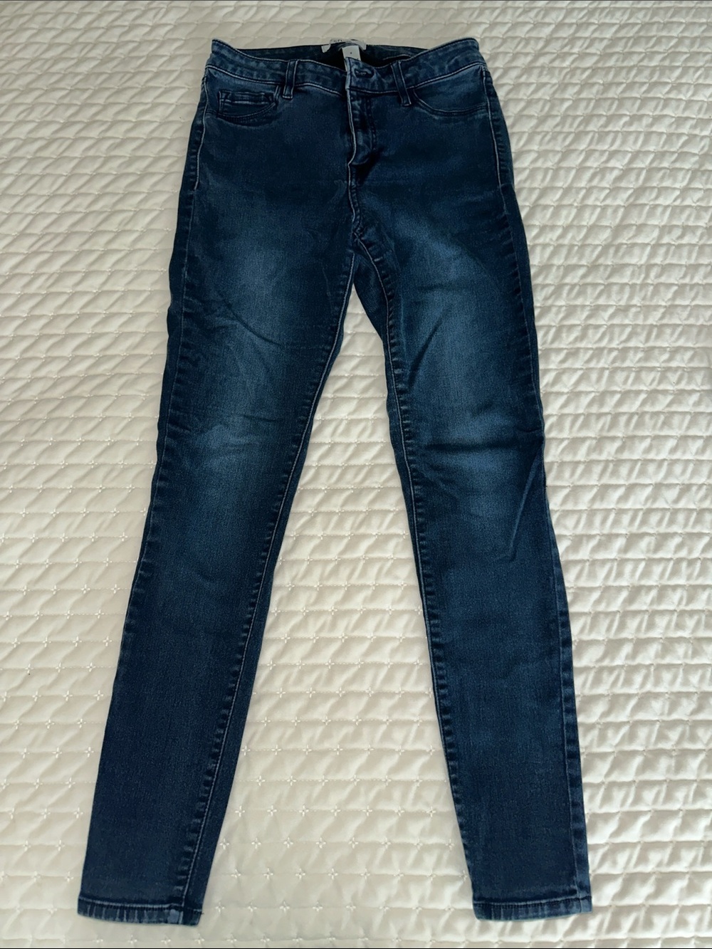 refuge Indigo Wash Skinny Jeans